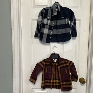 Baby Burberry Checkered Shirts